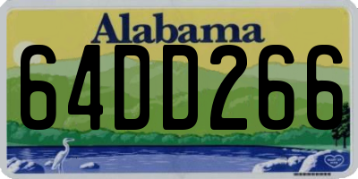 AL license plate 64DD266