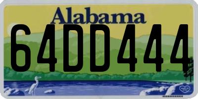AL license plate 64DD444