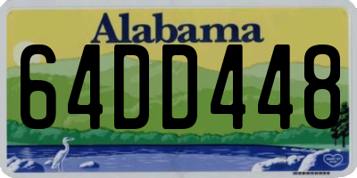 AL license plate 64DD448