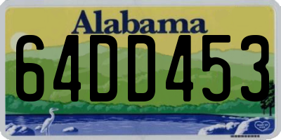 AL license plate 64DD453