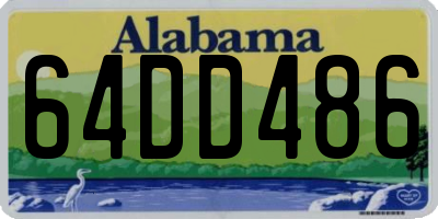 AL license plate 64DD486