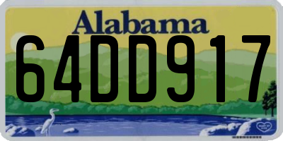 AL license plate 64DD917
