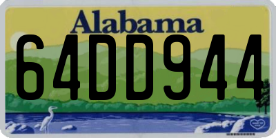 AL license plate 64DD944