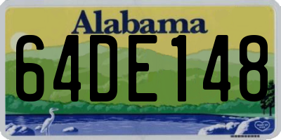 AL license plate 64DE148