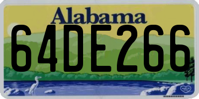 AL license plate 64DE266