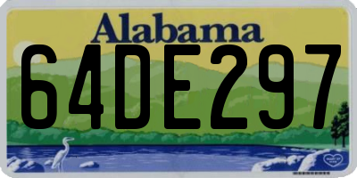 AL license plate 64DE297