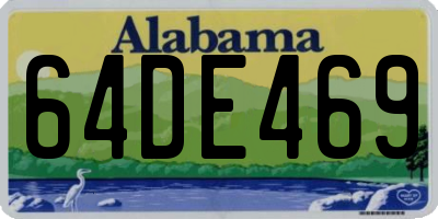 AL license plate 64DE469