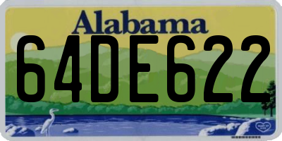 AL license plate 64DE622