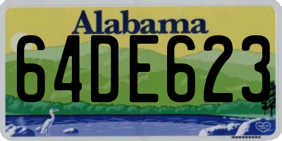 AL license plate 64DE623