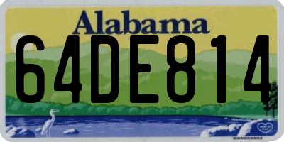AL license plate 64DE814