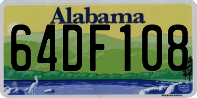 AL license plate 64DF108