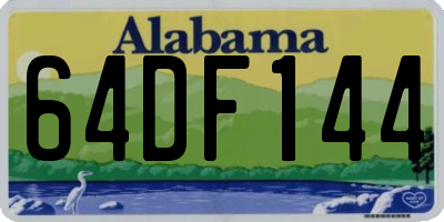 AL license plate 64DF144