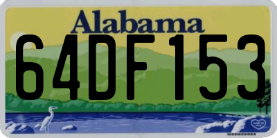 AL license plate 64DF153