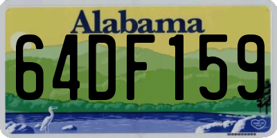 AL license plate 64DF159