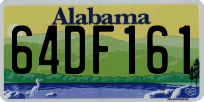 AL license plate 64DF161