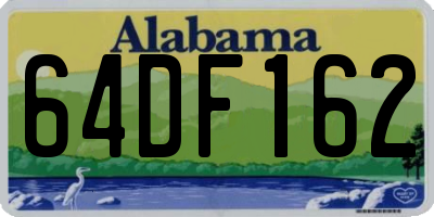 AL license plate 64DF162