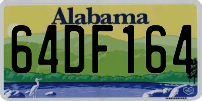 AL license plate 64DF164