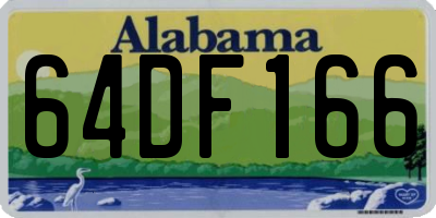 AL license plate 64DF166