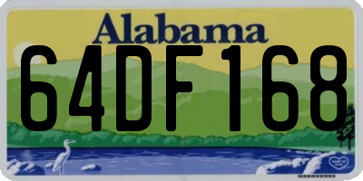 AL license plate 64DF168