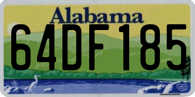 AL license plate 64DF185