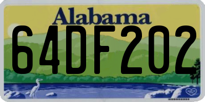 AL license plate 64DF202