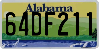 AL license plate 64DF211
