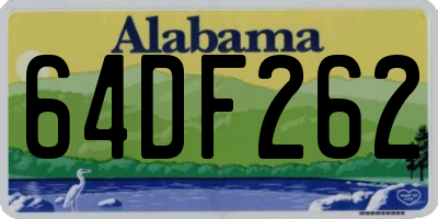 AL license plate 64DF262