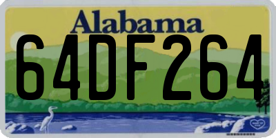 AL license plate 64DF264