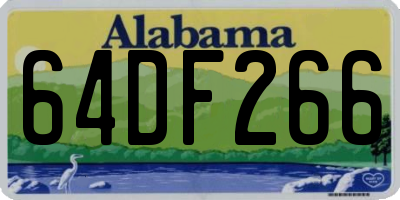 AL license plate 64DF266