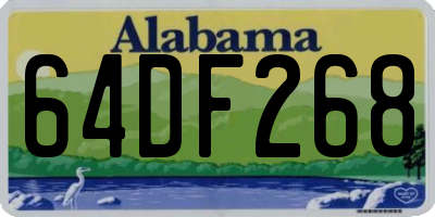 AL license plate 64DF268