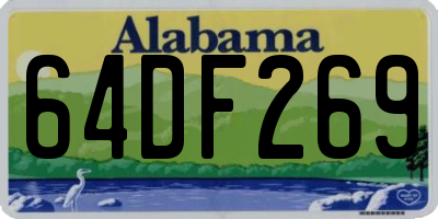 AL license plate 64DF269