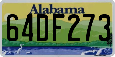 AL license plate 64DF273