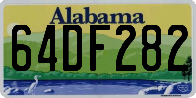 AL license plate 64DF282