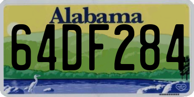 AL license plate 64DF284