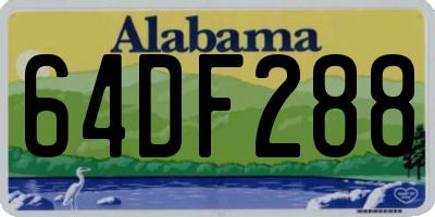 AL license plate 64DF288