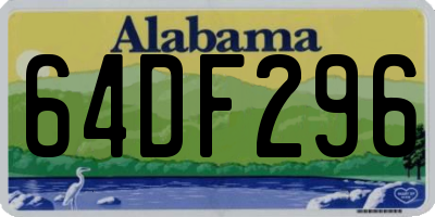 AL license plate 64DF296