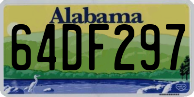 AL license plate 64DF297
