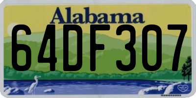 AL license plate 64DF307