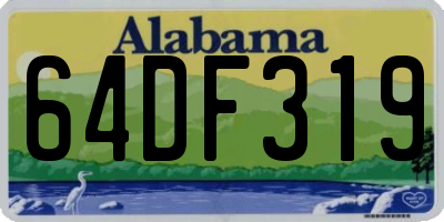 AL license plate 64DF319