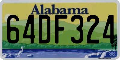 AL license plate 64DF324