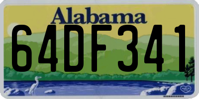 AL license plate 64DF341