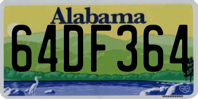 AL license plate 64DF364