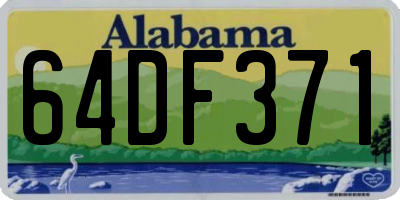 AL license plate 64DF371