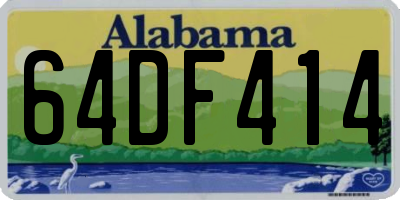 AL license plate 64DF414