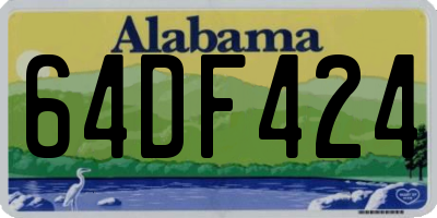 AL license plate 64DF424