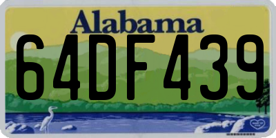 AL license plate 64DF439