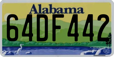 AL license plate 64DF442