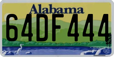 AL license plate 64DF444