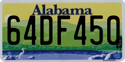 AL license plate 64DF450