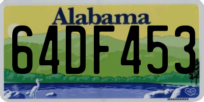 AL license plate 64DF453